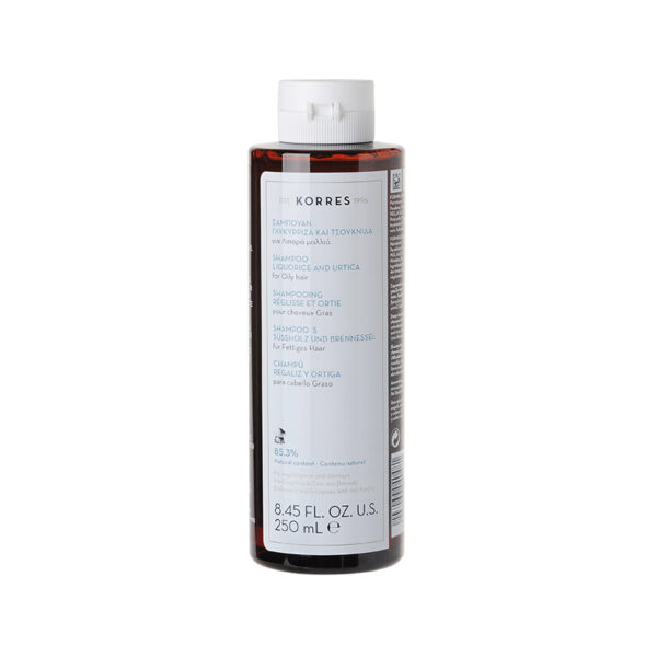 Korres Σαμπουάν Με Γλυκύρριζα & Τσουκνίδα 250ml