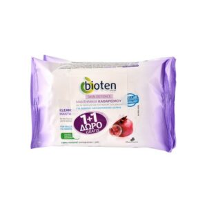 Bioten Skin Defence Μαντηλάκια Καθαρισμού για Θαμπό/Αφυδατωμένο Πρόσωπο 20 pieces (1+1)