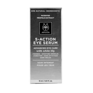 Apivita 5-Action Serum Ματιών Με Λευκό Κρίνο 15ml
