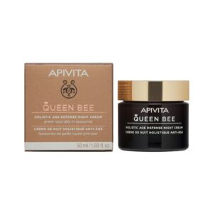Apivita Queen Bee Κρέμα Νύχτας Ολιστικής Αντιγήρανσης με Ελληνικό Βασιλικό Πολτό σε Λιποσώματα 50ml