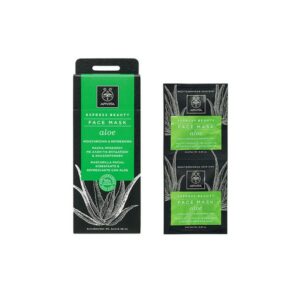 Apivita Express Beauty Μάσκα Προσώπου Για Ενυδάτωση & Αναζωογόνηση Με Αλόη 2x8ml