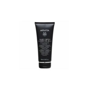 Apivita Black Detox Cleansing Jelly Για Πρόσωπο & Μάτια Mε Ενεργό Άνθρακα & Πρόπολη 150ml