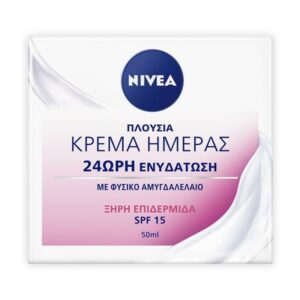 Nivea Essentials Nourishing Day Cream Dry Skin SPF15 Ενυδατική Κρέμα Ημέρας Για Ξηρή Ευαίσθητη Επιδερμίδα 50ml