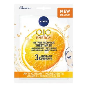Nivea Q10 Energy Υφασμάτινη Μάσκα Αναπλήρωσης Ενέργειας 1τεμ