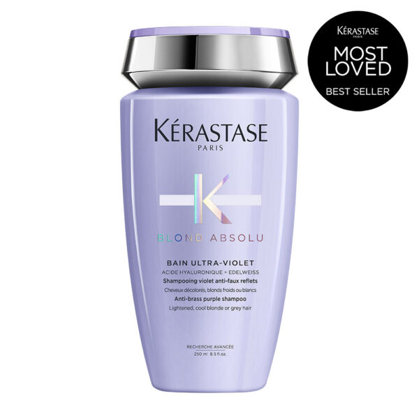 Kerastase Blond Absolu Bain Ultra-Violet Σαμπουάν Με Μωβ Χρωστική Για Βαμμένα Ξανθά Μαλλιά 250ml