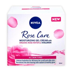Nivea Essentials Rose Care Moisturising Gel Cream Ενυδατική Κρέμα Ημέρας Με Ροδόνερο & Υαλουρονικό Οξύ 50ml