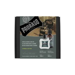 Proraso Cypress & Vetyver Beard Set (Beard Shampoo 200ml & Beard Balm 100ml)