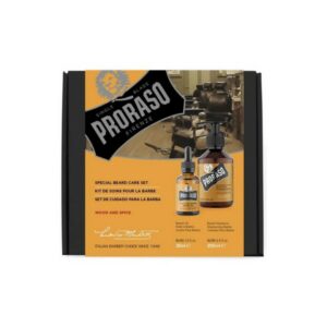 Proraso Duo Pack Beard Gift Set Wood and Spice (Beard Oil 30ml & Beard Shampoo 200ml)