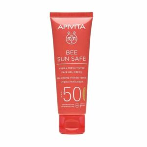 Apivita Bee Sun Safe Ενυδατική Κρέμα Gel Προσώπου Με Χρώμα SPF50 50ml