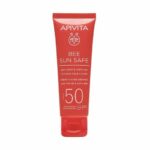 Apivita Bee Sun Safe Αντηλιακή Κρέμα Προσώπου Κατά Των Πανάδων και Των Ρυτίδων SPF50 50ml