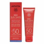Apivita Bee Sun Safe Αντηλιακή Κρέμα Προσώπου Κατά Των Πανάδων και Των Ρυτίδων SPF50 50ml