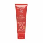 Apivita Bee Sun Safe Αντηλιακή Κρέμα Προσώπου Κατά Των Πανάδων και Των Ρυτίδων Με Χρώμα SPF50 50ml