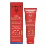 Apivita Bee Sun Safe Αντηλιακή Κρέμα Προσώπου Κατά Των Πανάδων και Των Ρυτίδων Με Χρώμα SPF50 50ml