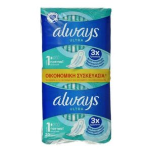Always Ultra Normal Plus Σερβιέτες με φτερά Duo Pack 20τμχ.