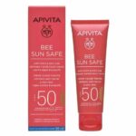 Apivita Bee Sun Safe Αντηλιακή Κρέμα Προσώπου Κατά Των Πανάδων και Των Ρυτίδων Με Χρώμα Golden Απόχρωση SPF50 50ml