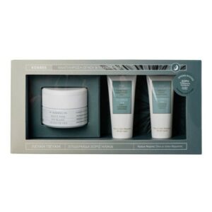 Korres Λευκή Πεύκη Κρέμα Νύχτας 40ml & ΔωροΤσαϊ Του Ολυμπου Γαλάκτωμα Καθαρισμού 3 Σε 1 16ml & Αφρώδης Κρέμα Καθαρισμού 16ml