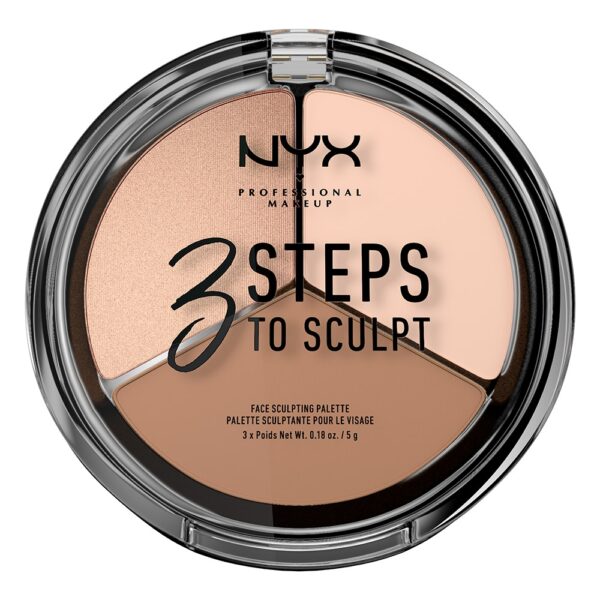 Nyx Professional 3 Steps to Sculpt Face Sculpting Palette 5gr