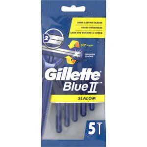 Gillette Razors Blue 2 Slalom – Ξυραφάκια μιας Χρήσης με 2 Λεπίδες 5τμχ.
