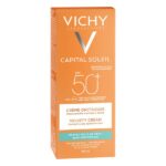 Vichy Capital Soleil SPF50+ Velvety Protective Cream Αντηλιακό Προσώπου Για Βελούδινη Επιδερμίδα 50ml