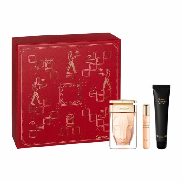 Cartier La Panthere Set EDP 75ml & Hand Cream 40ml & Purse Spray 15ml