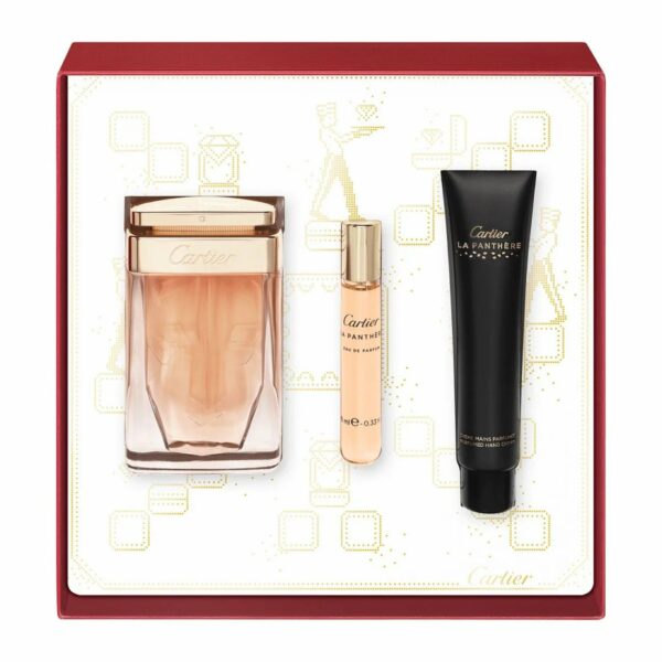 Cartier La Panthere Set EDP 75ml & Hand Cream 40ml & Purse Spray 15ml