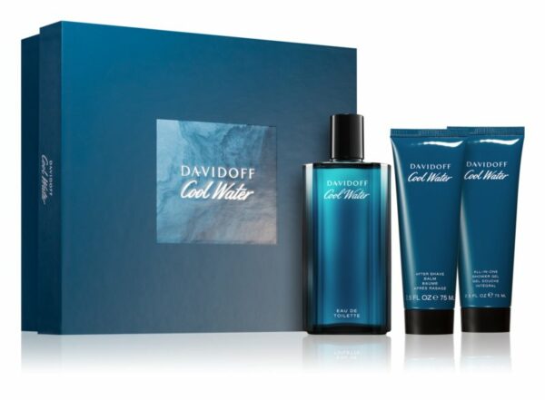Davidoff Cool Water Man EDT 125ml & Shower Gel 75ml & After Shave Balm 75ml