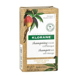 Klorane Shampoo Bar With Mango Στέρεο Σαμπουάν Mε Μάνγκο Για Ξηρά Μαλλιά 80gr