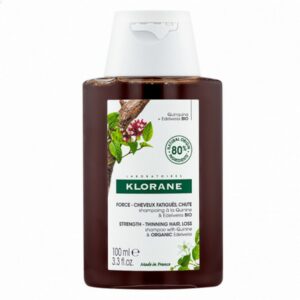 Klorane Shampoo Quinine & Organic Edelweiss Δυναμωτικό Σαμπουάν Κατά Της Τριχόπτωσης Με Εκχύλισμα Κινίνης & Βιολογικό Εντελβάις 100ml