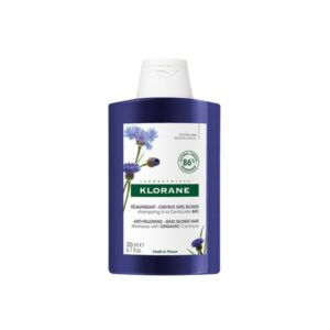 Klorane Anti-Yellowing Shampoo For Gray & Blonde Hair Σαμπουάν Kατά Tου Κιτρινίσματος Για Ασημένιες Ανταύγιες Με Βιολογική Κενταυρίδα 200ml