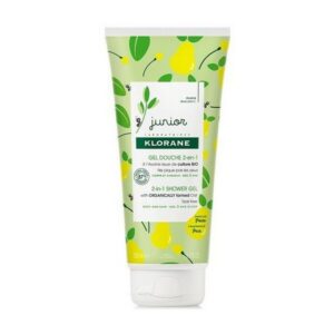 Klorane Junior Gel Douche 2in1 Μαλλιά & Σώμα Για Παιδιά 3+ Με Άρωμα Αχλάδι 200ml