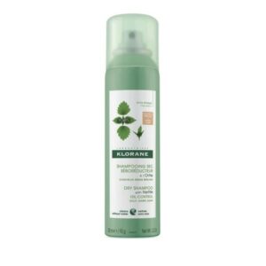 Klorane Dry Shampoo With Nettle Oil Control Ξηρό Σαμπουάν Με Τσουκνίδα Για Καστανά Σκούρα Λιπαρά Μαλλιά 150ml