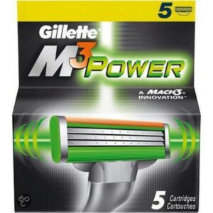 5 Gillette Blades M3 Power