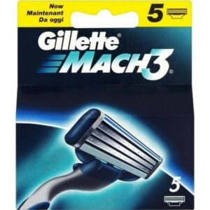 5 Gillette Blades Mach 3 HD