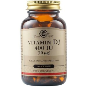Solgar Vitamin D3 400 IU 100 Softgels