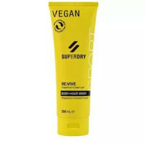 Superdry Vegan RE:Vive Grapefruit & Cedar Leaf Body & Hair Wash 250ml