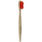 Dr Harris Red Bristles Bamboo Medium Toothbrush