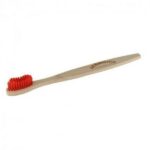 Dr Harris Red Bristles Bamboo Medium Toothbrush