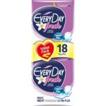 EveryDay Ultra Plus Fresh Maxi Night – Σερβιέτες Με Φτερά 18τμχ.