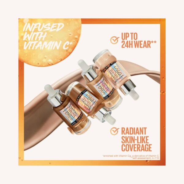 Maybelline Superstay Vitamin C 24h Skin Tint Foundation 30ml
