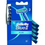 Gillette Blue II Plus Ξυραφάκια μιας Χρήσης με 2 Λεπίδες & Λιπαντική Ταινία 5τμχ.
