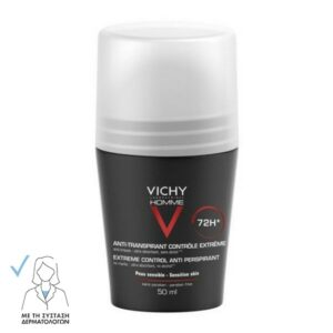 Vichy Homme 72h Deodorant Roll-on For Extreme Anti-Perspirant 50ml