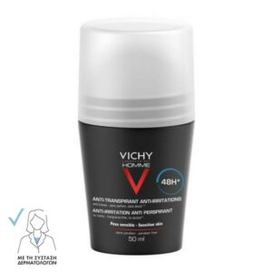 Vichy Homme 48h Deodorant Roll-on For Sensitive Skin 50ml