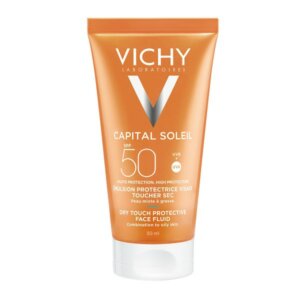 Vichy Capital Soleil SPF50 Dry Touch Protective Face Fluid Αντηλιακή Κρέμα Προσώπου Για Ματ Αποτέλεσμα 50ml