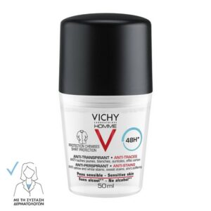 Vichy Homme Deo Anti-Stains 48h Ανδρικό Αποσμητικό Ενάντια στα Σημάδια 50ml