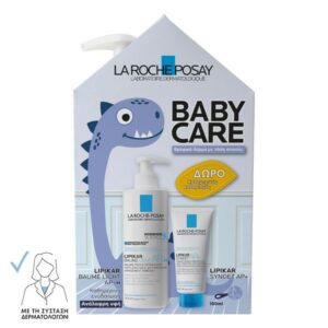 La Roche Posay LIPIKAR BAUME LIGHT AP+M 400 ml με δώρο καθαρισμό LIPIKAR SYNDET AP+ 100ml