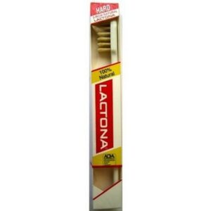 Lactona Natural No18 Extra Hard Toothbrush White Color