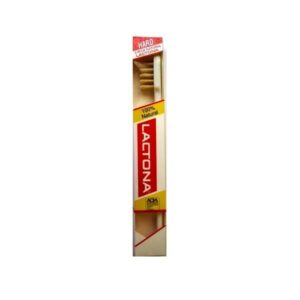 Lactona Natural No18 Hard Toothbrush White Color