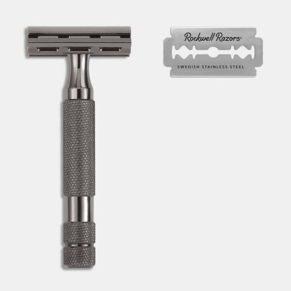 Rockwell Razors 2C Gunmetal Chrome Double Edge Safety Razor