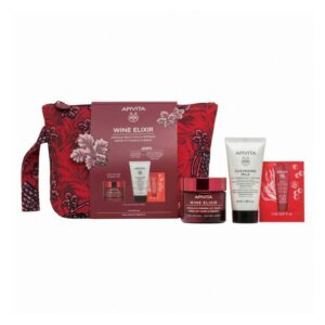 Apivita Promo Wine Elixir Αντιρυτιδική Κρέμα Ελαφριάς Υφής 50ml & Γαλάκτωμα Καθαρισμού 50ml & Αντηλιακή κατά των Πανάδων SPF50 2ml