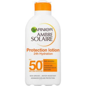 Garnier Ambre Solaire Hydra 24h Protection Lotion Αντηλιακό Γαλάκτωμα Πολύ Υψηλής Προστασίας SPF50+ 200ml